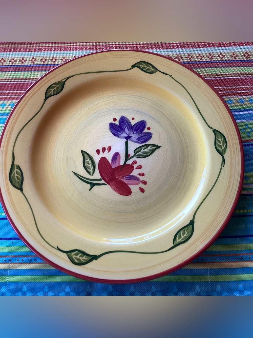 Pfaltzgraff Everyday Napoli Salad Plate - set of 2 - hand painted